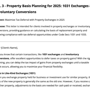 Tax Client Letter Templates 2025: Tax Firm Marketing (Email & Mail)