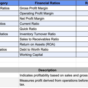 Financial Ratios Calculator Excel Template - Essential Tool for Business Analysis