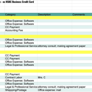 Simple Business Expense & Income Tracker - Bank Account / Credit Card Reconciliation