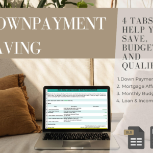 Home Buyer Mortgage Calculator Savings Planner Excel Toolkit with Budget Affordability Tabs First Time Buyer Downloadable Spreadsheet Tools