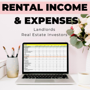 Rental Income & Expense Excel Sheet: Property Management Spreadsheet