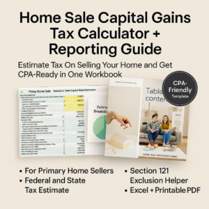 Capital Gains Tax On Home Sale Home Sale Capital Gains Tax Calculator Property Sale Tax Calculator Home Sale Exclusion Guide For Sellers PDF